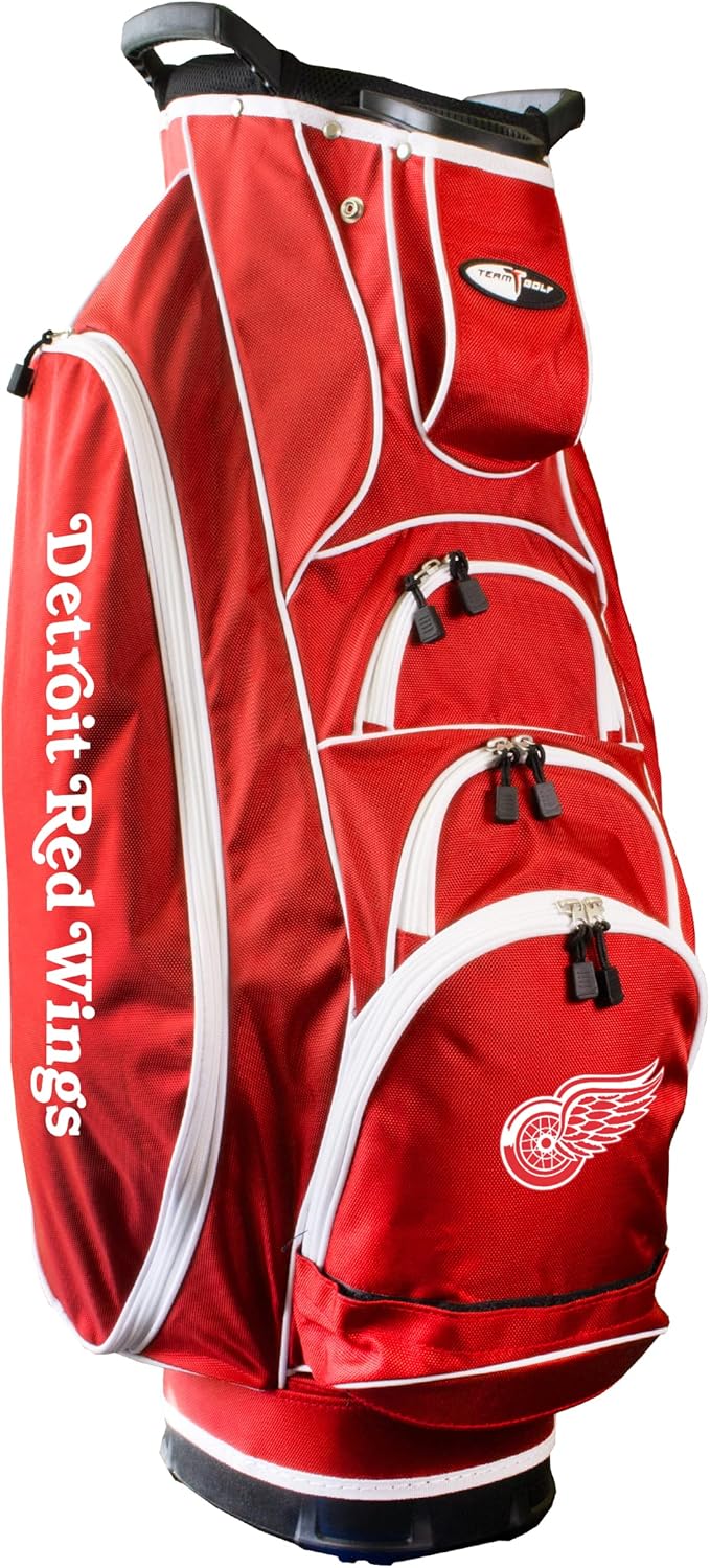 Lightweight, 10-Way Club Divider, Spring Action Stand, Insulated Cooler Pocket, Hook-and-Loop Fastener Glove and Umbrella Holder & Lift Assist Handles