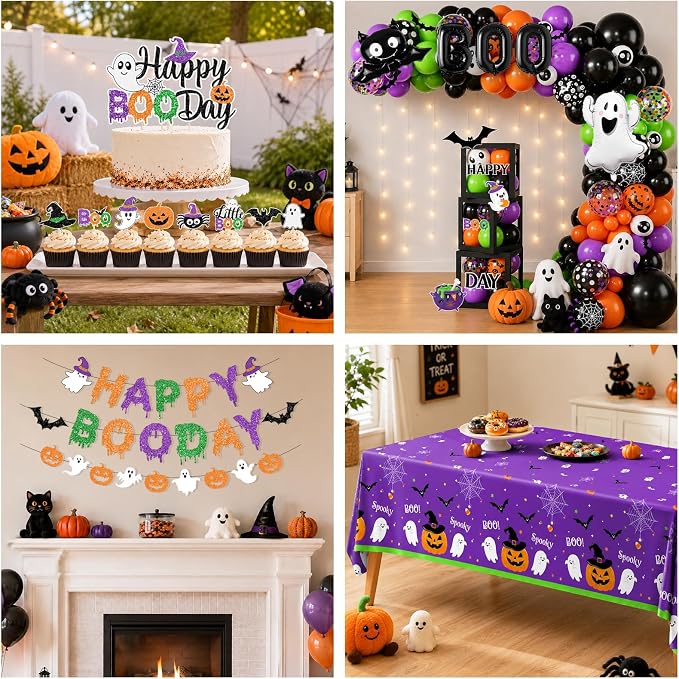 Happy Booday Party Decorations, Halloween Birthday Decorations - Image 4