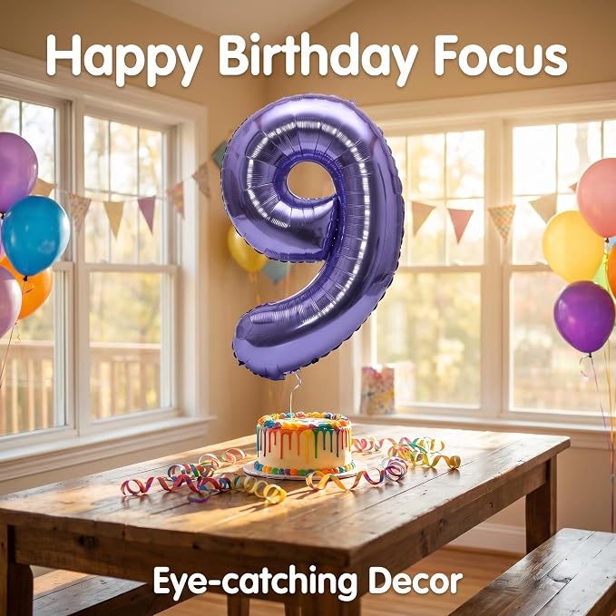 YPSelected 32 Inch Large Foil Helium Number Balloon Birthday Wedding Party 0-9 - Image 3