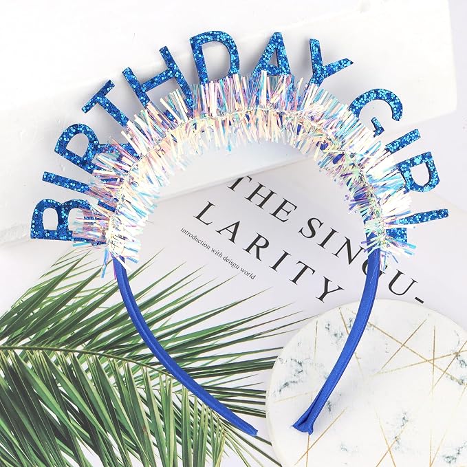 CIEHER Birthday Girl Headband Birthday Crown - Image 7