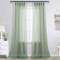 KOUFALL 2 Panels Boho Curtains 84 Inches Long by KOUFALL