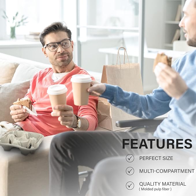 MT Products Pulp Fiber 4 Cup Drink Carrier 8-32 oz. - Image 5