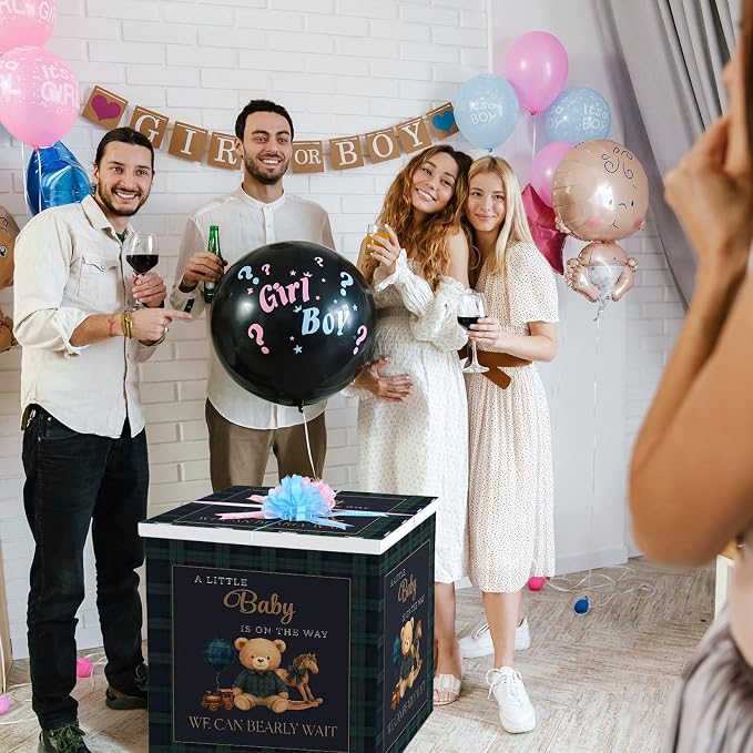 AmazingSpark 28in Giant Gender Reveal Gift Box - Image 6