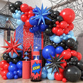 Black Red and Blue Balloon Arch Garland Kit, Birthday Party Decor | 106 Pcs Red by Haolongfa