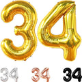KatchOn Gold 34 Balloon Numbers 40 Inch, 34 Birthday Decorations | Birthday by KatchOn