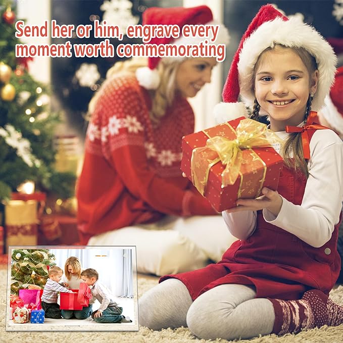HELPLEX Picture Frames, 6 Pack 5x7 inch Acrylic Picture Frame Clear 5 x 7 Photo Frames Magnetic Picture Frames Ready for Tabletop Display, Effectively Protect Photos from Fading and Yellowing