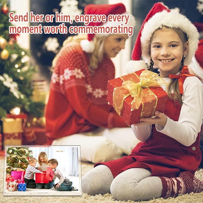 HELPLEX Picture Frames, 1 Pack 4x6 inch Acrylic Picture Frame Clear 4 x 6 Photo Frames Magnetic Picture Frames Ready for Tabletop Display, Effectively Protect Photos from Fading and Yellowing