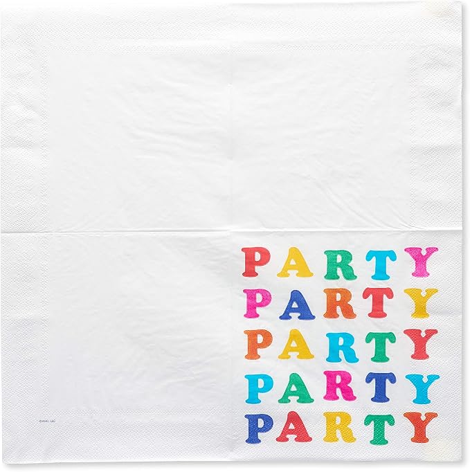 American Greetings Rainbow Party Supplies, Lunch Napkins - Image 2