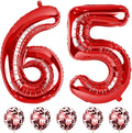 40 Inch Number 65 Foil Balloons Set, Giant Number 5 and 6 Helium Self Inflating by Lingqiang