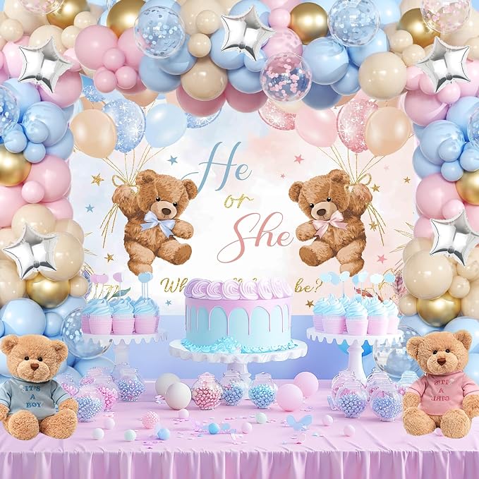 Bear Gender Reveal Decorations - Image 5