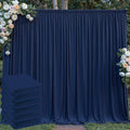 30 ft x 8 ft Navy Blue Backdrop Curtain Panels, 6 Panels 5 ft x 8 ft Wrinkle by Outpain