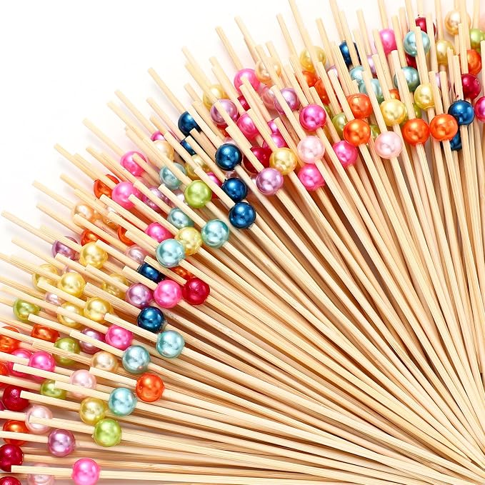 Reallnaive Cocktail Pick Pearl Fancy Toothpick by Unknown
