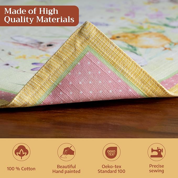 Maison d' Hermine Placemats Set of 4 Reusable 100% Cotton | Cloth Place Mats - Image 3