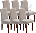 Waterproof Dining Room Chair Covers Set of 6 Slipcovers by Genina