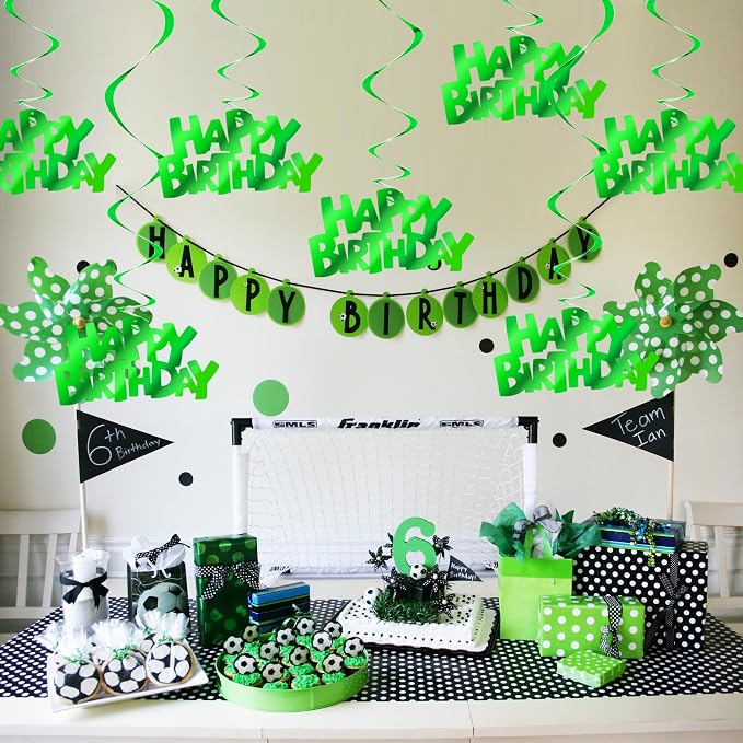 BEISHIDA 12 Pcs Happy Birthday Hanging Swirl Decorations - Image 4