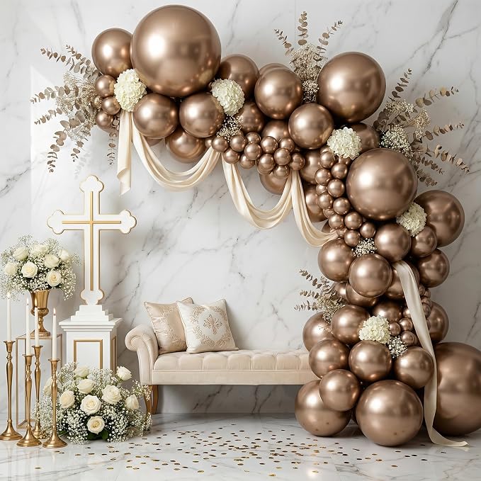 Sempertex Reflex Round Champagne Balloons, 5 Inch, Graduation, Baby Shower - Image 3