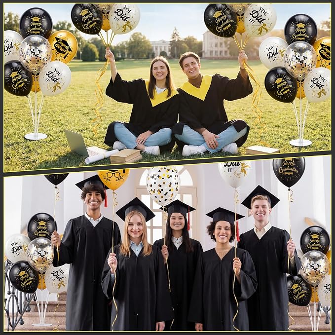 Foilswirl 4 Sets Graduation Party Balloons 2026 Congrats Grad Table - Image 7
