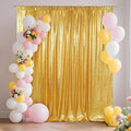 SquarePie 8x10ft Gold Sequin Backdrop, High Density Non-Transparent Glitter by SquarePie
