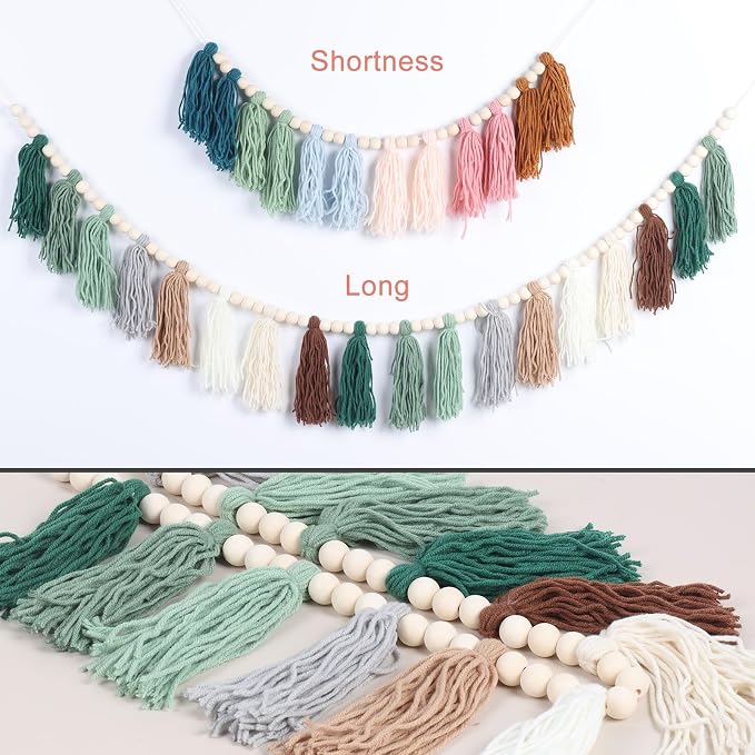 Boho Tassel Garland, Boho Tassel Garland Party Decor - Image 4