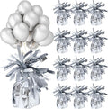 12 Pcs Balloon Weights Silver Metallic Anchor Balloon Holder by Unknown