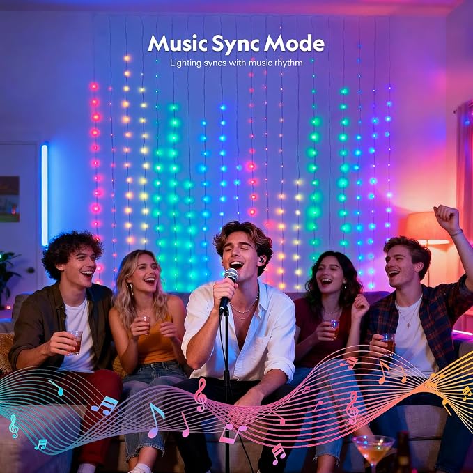JMEXSUSS 400 LED Smart Curtain Lights - Image 6