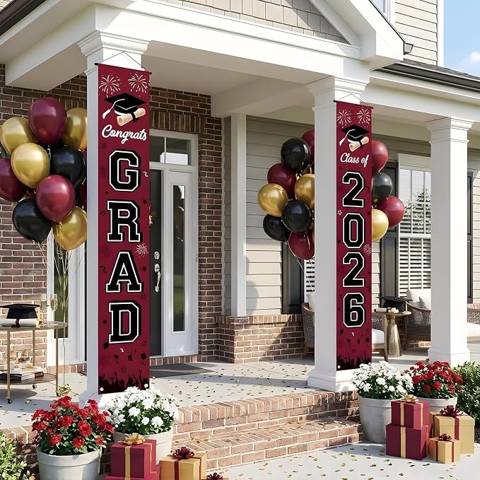Graduation Decorations 2026 Porch Banner, Congrats Grad Class of 2026 Banner - Image 5