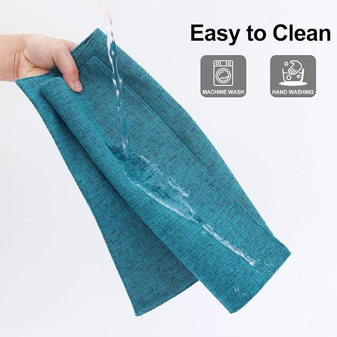 Homaxy Cloths Placemats for Dining Table Set of 6, Teal | Heat Resistant - Image 7