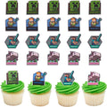 DecoPac Minecraft Lush Finds Rings, Cupcake Decorations Featuring Creeper by Decopac