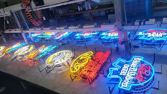 Palm Sign Tiki Bar Neon Signs Bar Bedroom Wall Decor Man Cave Home Pub Recreation Room Game Lights Windows Glass Wall Signs Party Birthday Bedroom Bedside Table Decoration Gifts 24 X 20 Inches