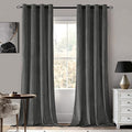 MIULEE Velvet Curtains Charcoal Grey 52 x 108 Inch Length Set of 2 | Extra Long by MIULEE