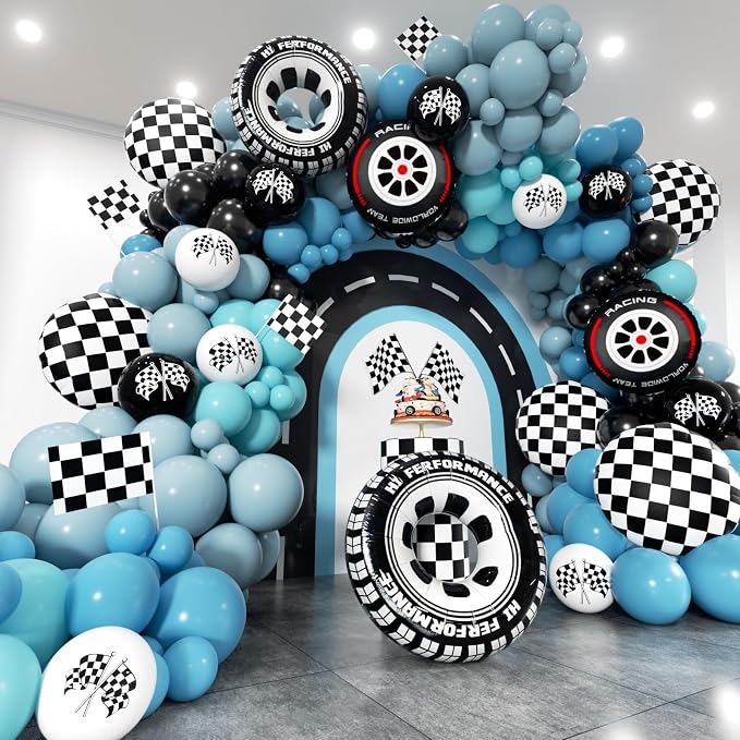 Race Car Balloon Arch Kit by Unknown