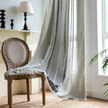 Sutuo Home Boho Curtains for Kitchen Nursery Room, Semi Blackout Linen by SutuoHome