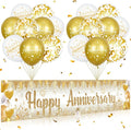 Happy Anniversary Decorations Banner by Wayyogh