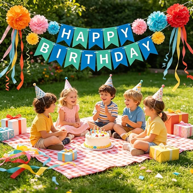 Happy Birthday Banner Birthday Party Supplies - Image 3