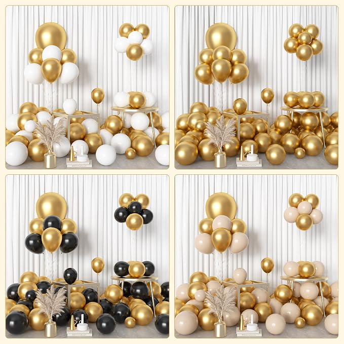 Amandir 153pcs Metallic Gold Balloons Arch Garland Kit Different Sizes | 18 12 - Image 7