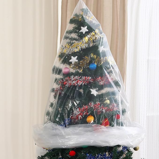 Christmas Tree Disposal Bag, Jumbo Heavy Duty Plastic Xmas Tree Removal Bag - Image 3