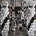 2 Sets Black Silver White Balloon Column Stand Kit, Adjustable Floor Tower by Sonwyoung