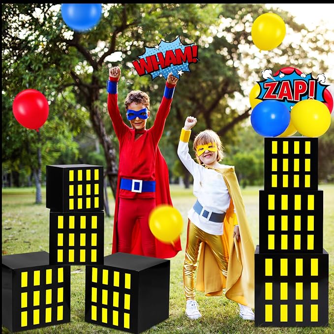 Leitee 40 Pcs Hero Theme Party Decoration, Hero Theme Party Favor Boxes - Image 3