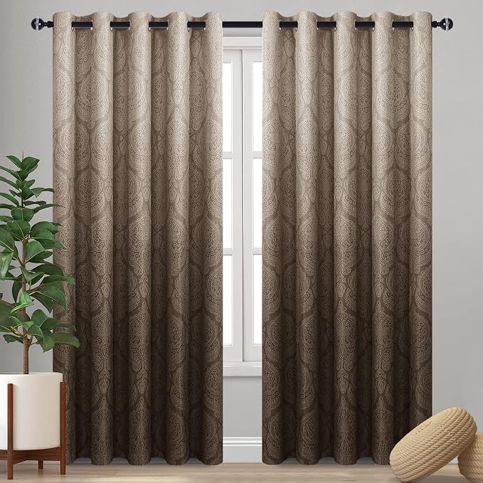 DWCN Ombre Blackout Curtains for Living Room by DWCN