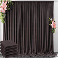 20 ft x 10 ft Wrinkle Free Brown Backdrop Curtain by Outpain