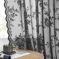 SEEKRIGHT Black Lace Curtains by SEEKRIGHTHomeDecor