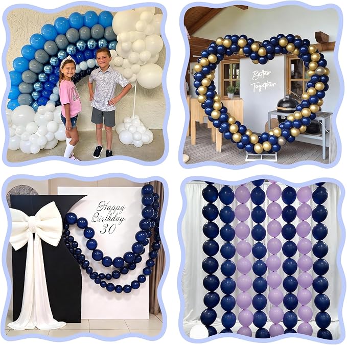 Navy Blue Link Balloons - Image 4