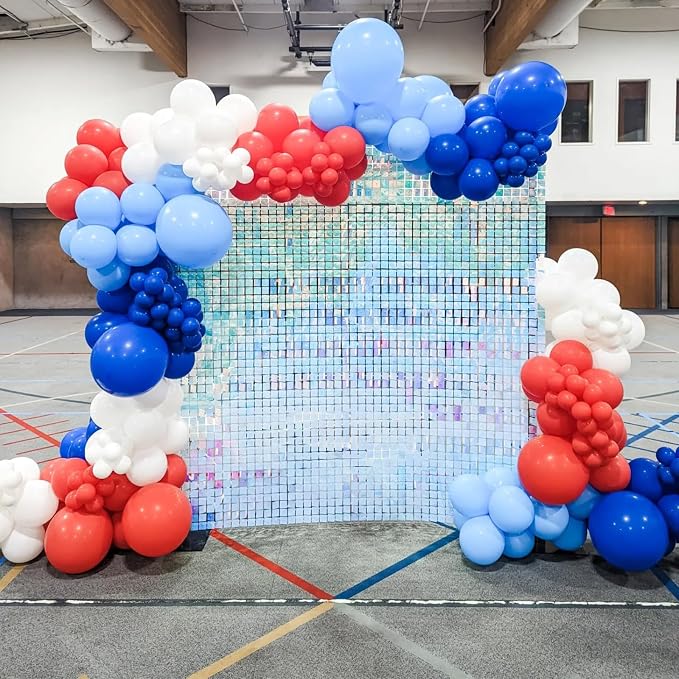 Red White Blue Balloon Arch Kit, 4th of July Independence Royal Blue Red White - Image 4