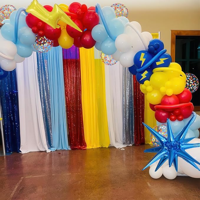Red Yellow Blue Balloons, Cartoon Theme Balloons - Image 6