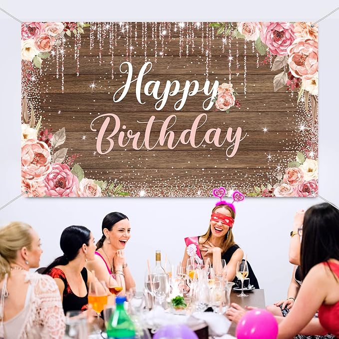 Happy Birthday Backdrop Decorations - Image 6