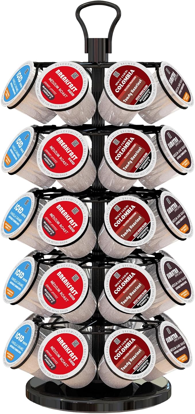 K Cup Holder 40 Pods Capacity, Coffee Pods Holder Storage Organizer Stand | K by BLACKSMITHFAMILY