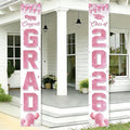 COHIE Congrats Grad Class of 2026 Porch Banner a Set of 2 by COCHIE