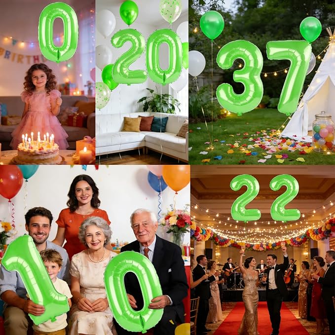 40 Inch Number 37 Balloons for 37th Birthday Party Decorations, 0-100 Fruit - Image 7