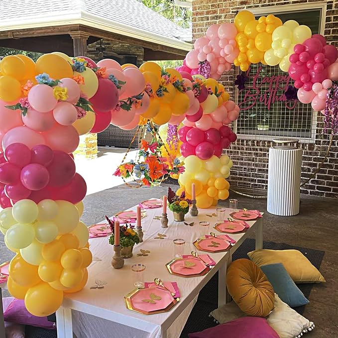 Mustard Yellow Balloons Different Sizes 135pcs 18 12 10 5 Inch Fall Balloons - Image 6