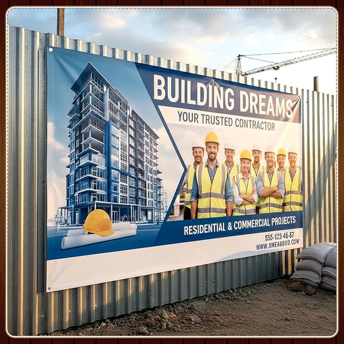 Zonon Large Blank Banners And Signs Polyester Oxford Cloth Sublimation Banner - Image 7